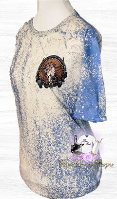 Strong and Divine , Cowgirl , Cow Skull Design, Western Cowgirl