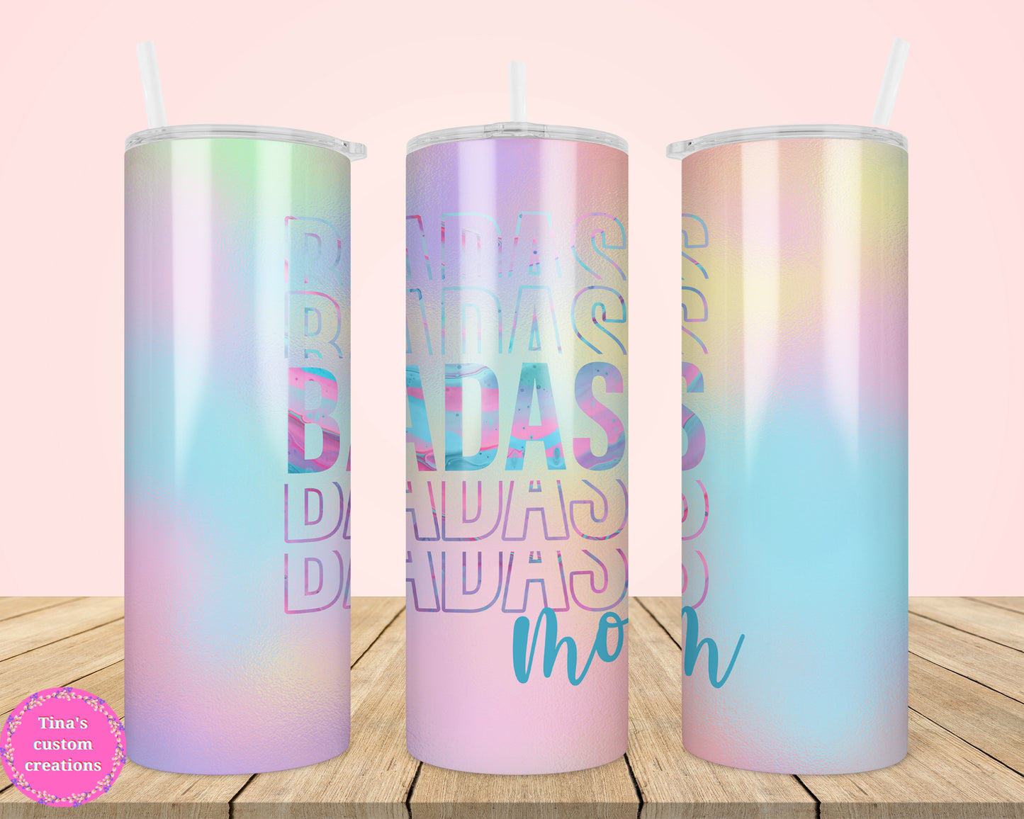 Bad ass mom 20oz tumbler