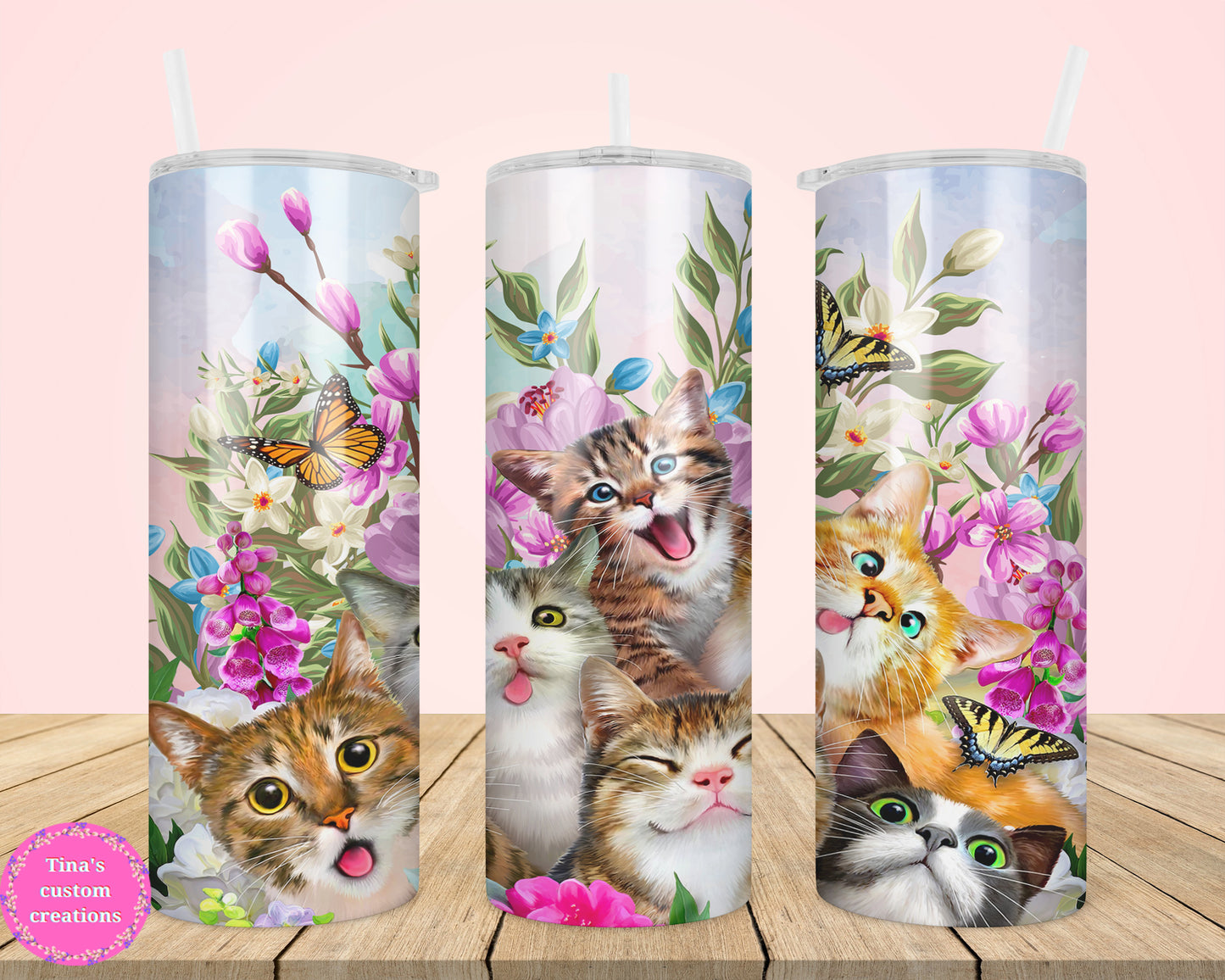 Cute Kitty Cat 20oz Tumbler