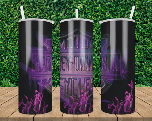 Harley purple 20oz Tumbler