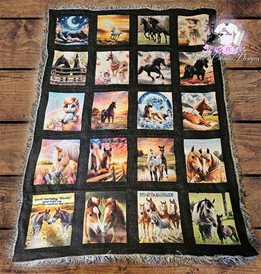Horse 20 Panel Photo Blanket