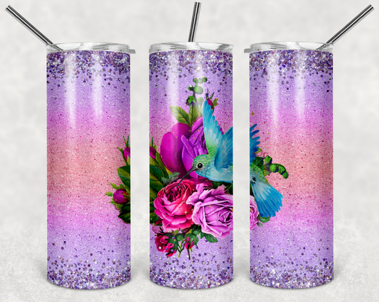 Hummingbird With Roses 20oz Tumbler
