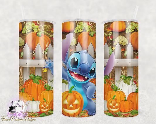 Pumpkins With Stitch 20oz Tumbler