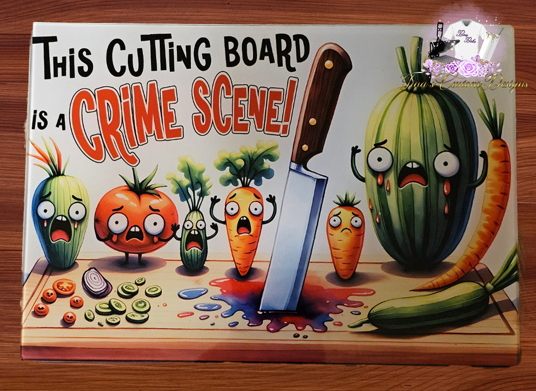 This Cutting board Is A Crime Scene