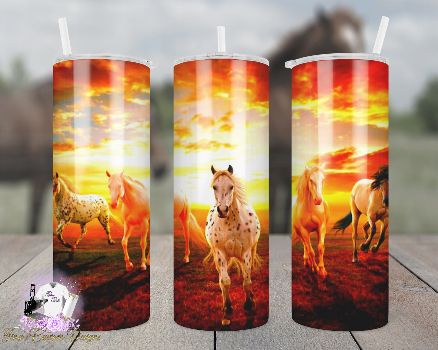 Horses 20oz Tumbler