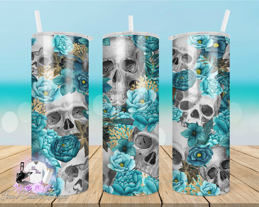 Skull Flower 20oz Tumbler